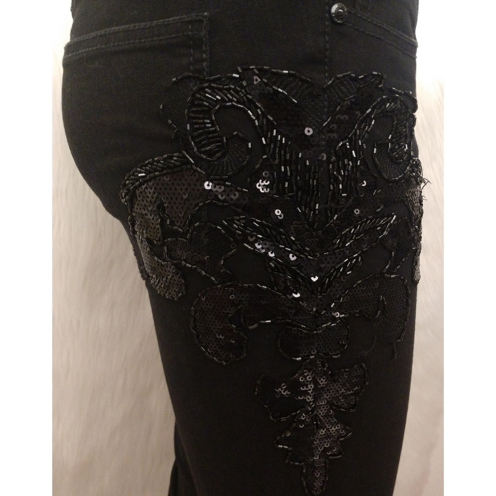 Cache Sequin Boot Cut Jeans - image 2